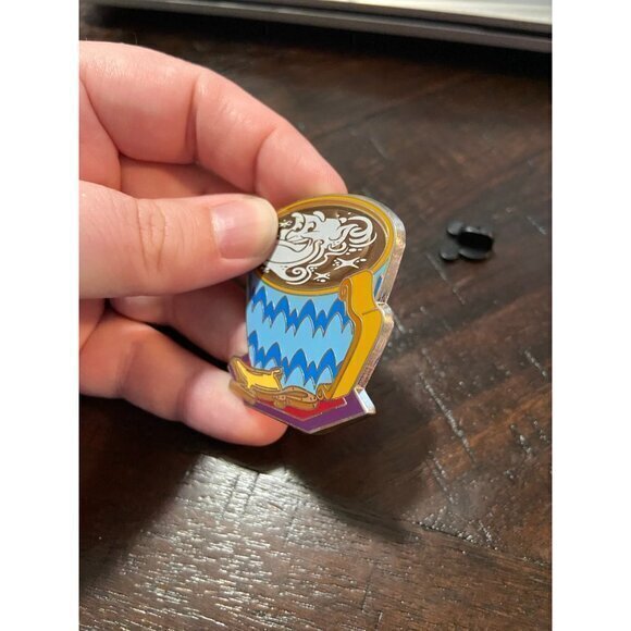 Disney Aladdin Latte with Character Genie Coffee Mug Metal Trading Pin - Picture 4 of 7